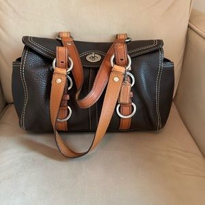 Coach Brown Bag with Buckles